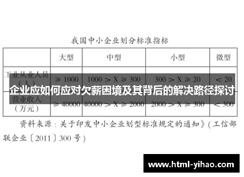 企业应如何应对欠薪困境及其背后的解决路径探讨